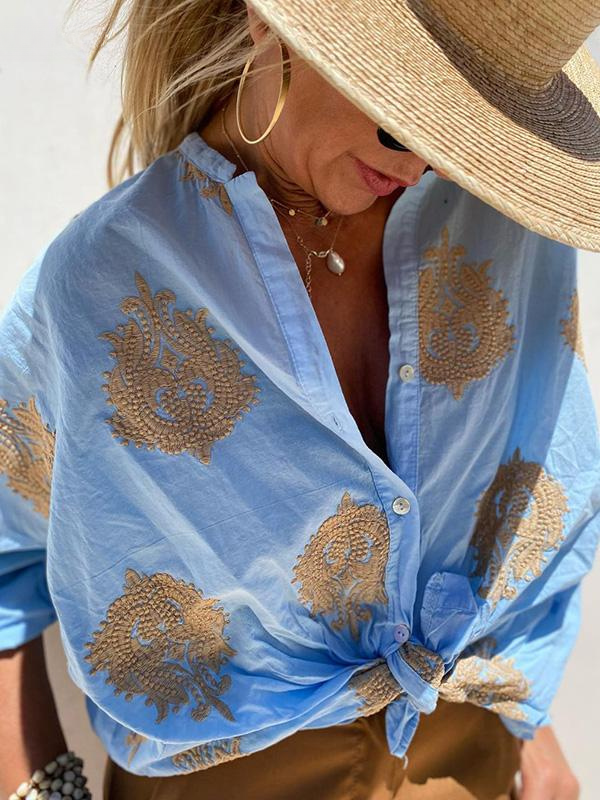 Thalina | Stylish embroidered blouse