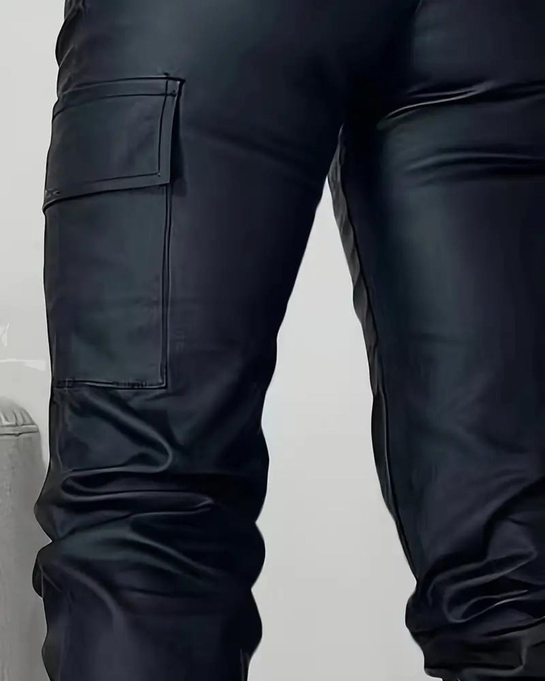 Laurel - Cargo Leather Pants