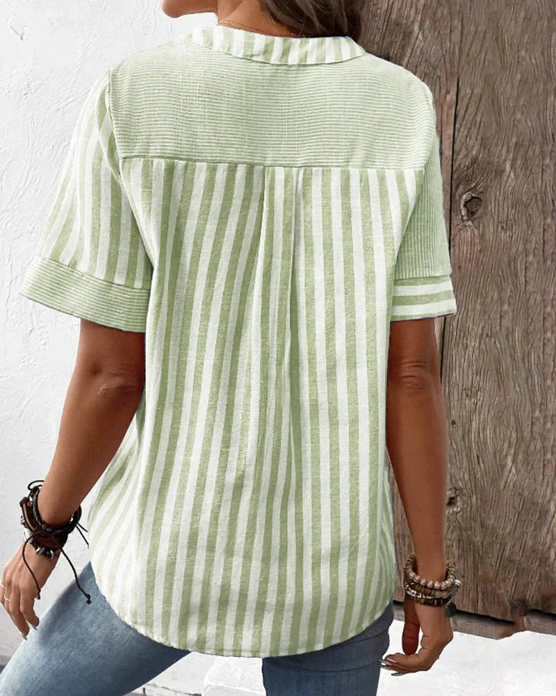 Sienna | Soft Striped Blouse