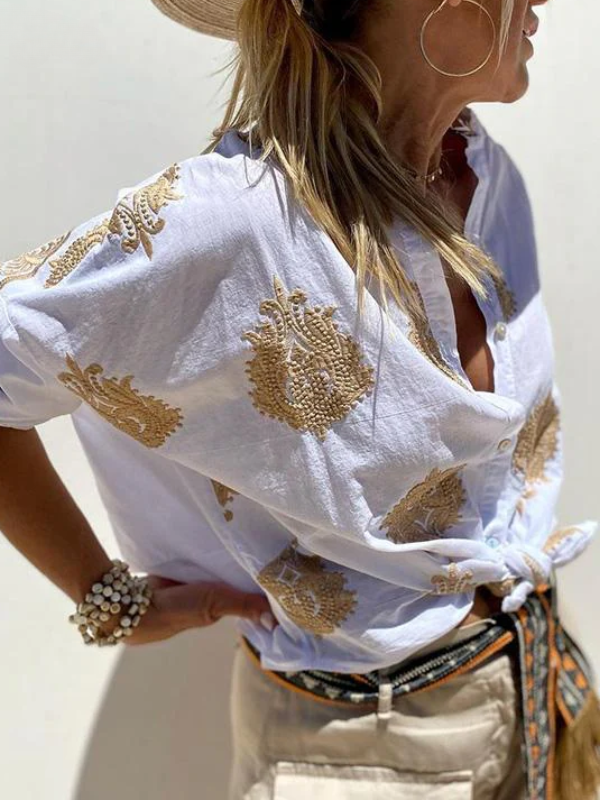 Thalina | Stylish embroidered blouse