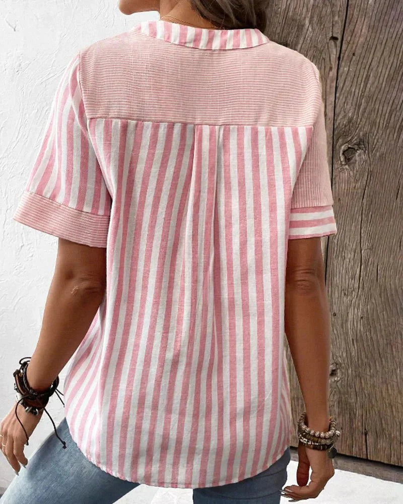 Sienna | Soft Striped Blouse