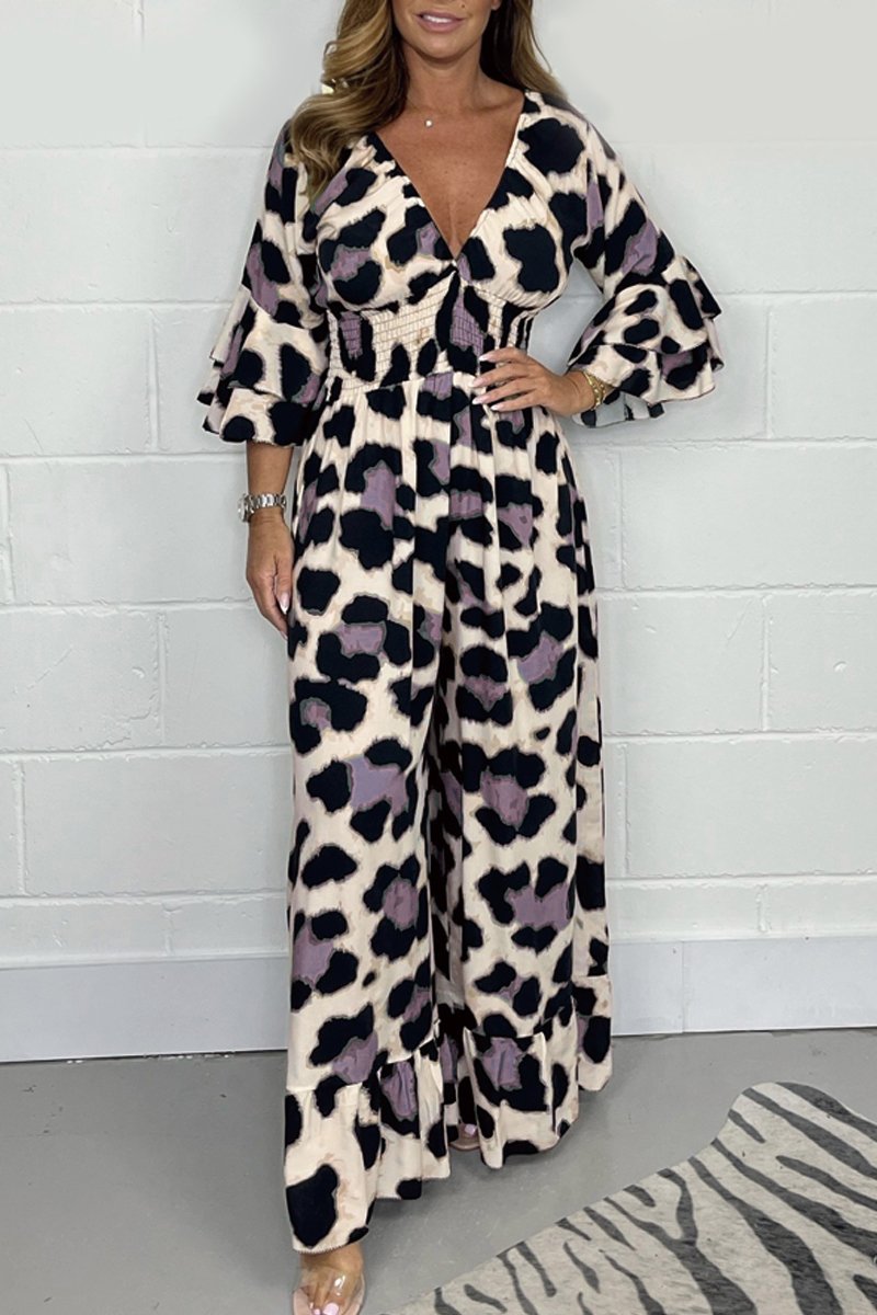 Francesca - Leopard Jumpsuit