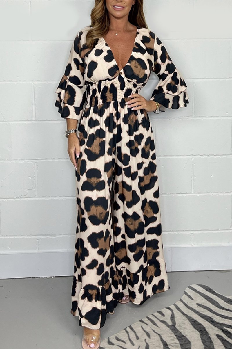 Francesca - Leopard Jumpsuit