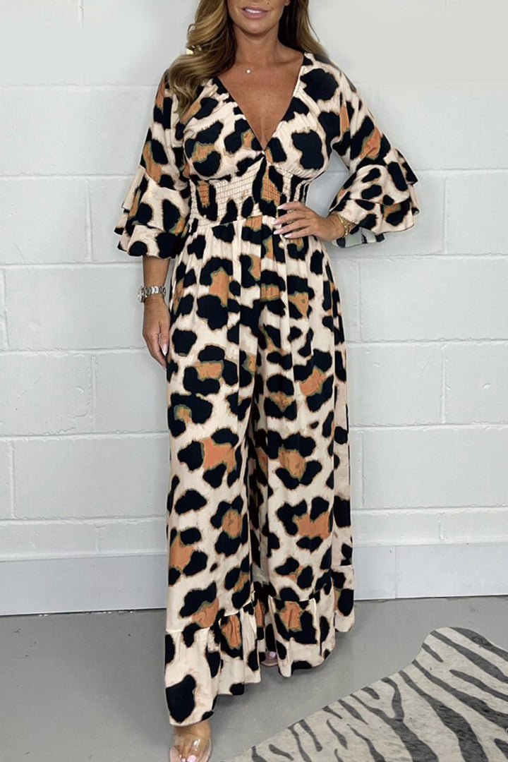 Francesca - Leopard Jumpsuit