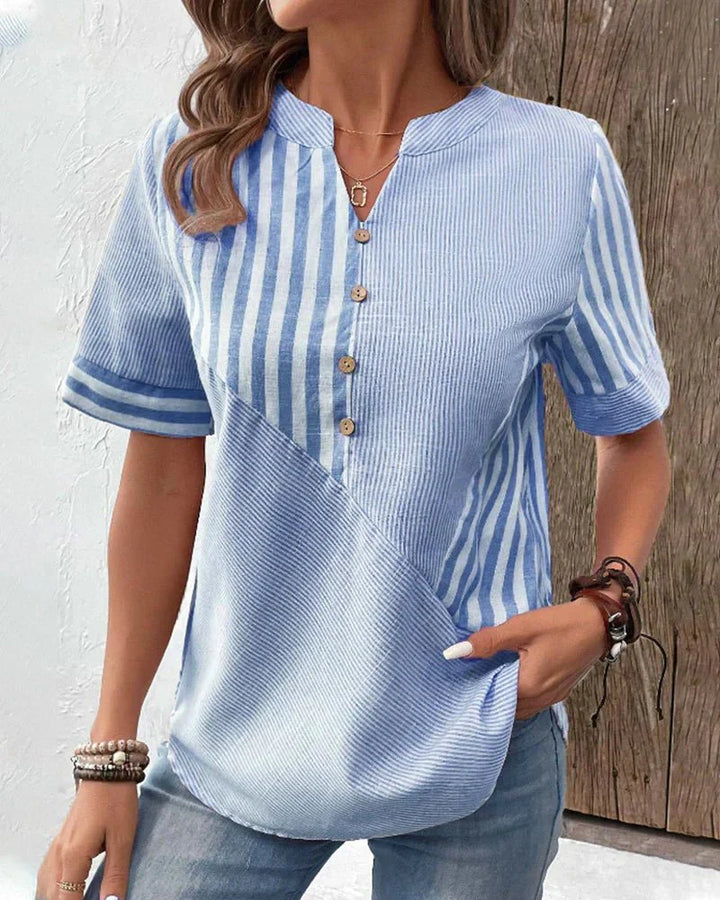 Sienna | Soft Striped Blouse