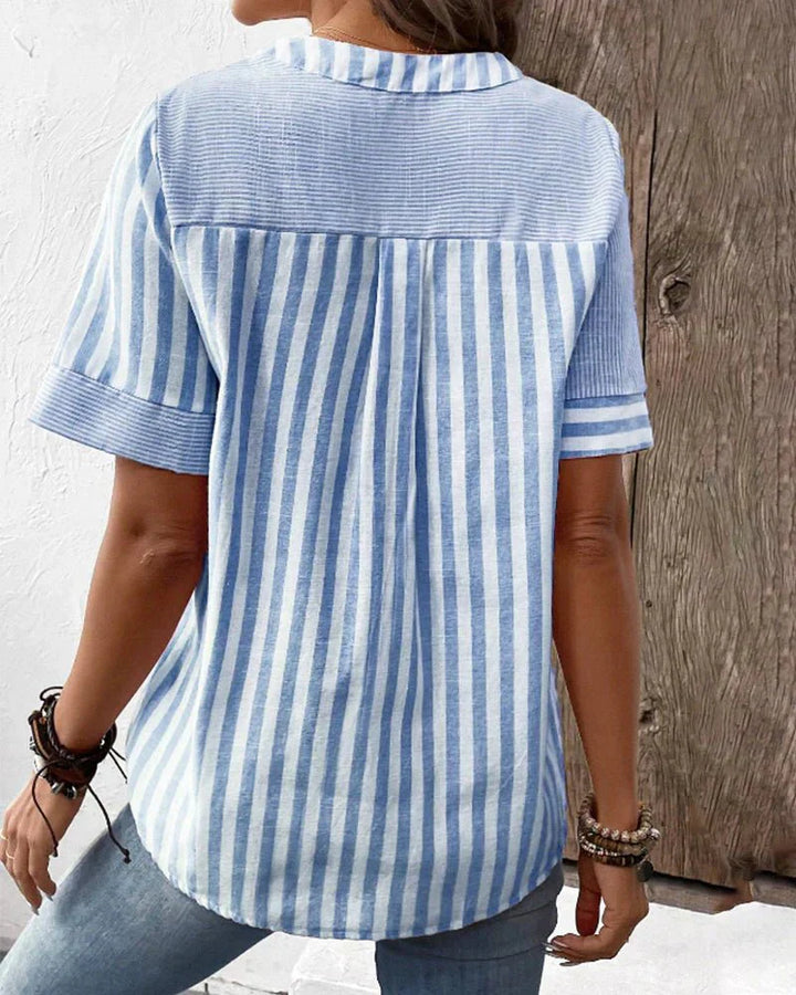 Sienna | Soft Striped Blouse