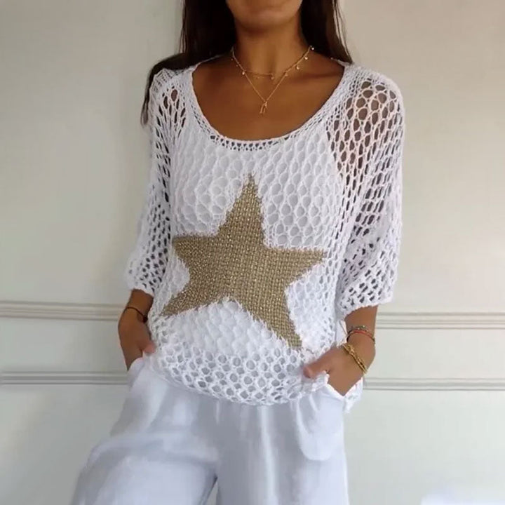 Emily | Starry Knit Top