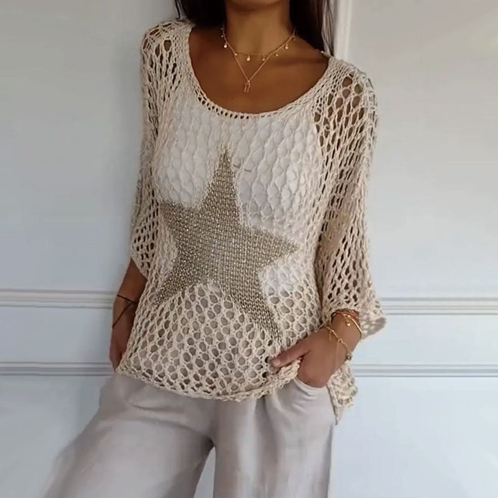 Emily | Starry Knit Top